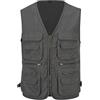 YOUTHUP Gilet da Pesca per Uomo Multitasche Giacca da Lavoro Outdoor Fotografi Caccia Safari Vest Giubbino da Sport