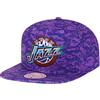 Mitchell & Ness Utah Jazz NBA Team Digi Camo Hardwood Classic Snapback Cap, Lilla, Taglia unica