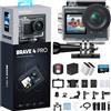AKASO Brave 4 Pro Action Cam 4K 40M con Scheda di Memoria U3 da 64GB Videocamera