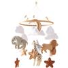 let's make Giostrina Culla Neonati, Animali Boho per Lettino | Giostrina culla fatta a mano con animali e dettagli in legno. Design sicuro e boho, regalo ideale per culle e neonati