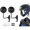 Abiyou Supporto da Parete per Casco da Moto, 2 Pezzi Portacasco da Parete Appendi Casco Moto, Porta Casco Moto da Parete, Espositore per Casco con Gancio, per Caschi da Moto, Cappelli
