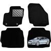 MTC Automotive Tappetini per Ford Mondeo IV dal 2007 al 2013, Berlina e Station Wagon, su Misura, Antiscivolo, battitacco in gomma rinforzata