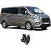 Accesorionline Coprisedili compatibili con Ford Transit Custom Coprisedili in tessuto nero (3 posti)
