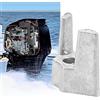LumoCheefy Anodo resistente all'ossidazione per acqua salata 25-90HP | Per acqua salata, previene la corrosione, materiale durevole, protegge il motore, finitura argento