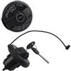Hoppipola Tappo serbatoio nero in ABS con serratura per 500 Grande Punto, compatibile con OEM 71802520 (vedi foto)