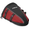 MOSISO Borsa Moto Posteriore Sella Multifunzionale Poliestere Impermeabile | Serbatoio Leggero 10L Motocicletta Esterno Sedile Posteriore Borse Mano Borsa Porta Attrezzi con Tracolla, Rosso