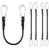 Flintronic Cinghia Elastica con Ganci, Corde Elastiche, 6 Pezzi 8mm*45cm Cinghia Elastici Regolabile, per Bicicletta Moto Fissaggio Bagagli