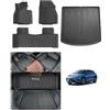 GAFAT [Set di 4] GAFAT Compatibile con BYD Sealion 7 EV 2025 2026 2027 Tappetini Gomma + Bagagliaio Set, TPE Tutte le Stagioni per Pavimento & Bagagliaio, Bordo Alto Scan 3D Original Accessori, Lavabile