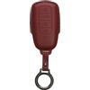 kwmobile Custodia Chiavi Vera Pelle Compatibile con Chery Omoda C5 / Jaecoo 7 / Tiggo 7 Pro 8 Pro / Arrizo 5 Custodia - Car Key Case con Anello Portachiavi - Accessori Auto - bordeaux
