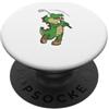 dinosaurs prehistoric Pangaea prehistori Tyrannosaurus-Rex Coccodrillo gioca a Golf PopSockets PopGrip Adesivo