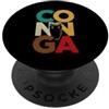 for Lover Drummer Sarcastic Humorous Divertente Conga Drum Detto Con Vintage Retro Vibes PopSockets PopGrip Adesivo