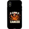 F-CAW-F Cancer Rooster Funny Chicken Mem Custodia per iPhone X/XS F-Caw-F Rooster Funny Chicken Humor Joke FCAWF Cancer Meme