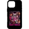 Halloween Glam Retro Vintage Comics Pop Custodia per iPhone 16 Pro Max Freaky Frenchie Ciclope Zombie Bulldog Francese Spettrale Spaventoso