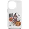 Vintage Halloween Farm Custodia per iPhone 13 Pro Boo Whos Oinking There Funny Halloween Witch Pig