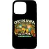Visit the Shisa Factory Store Custodia per iPhone 15 Pro Max Okinawa Ryukyu Heritage Isola Shisa Giappone Kanji Souvenir