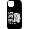 Regalo per il proprietario del cane, com Custodia per iPhone 15 Plus Bulldog inglesi Abbigliamento da passeggio Bulldog per