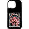 Japanese Aesthetic by Tokyo Waves Custodia per iPhone 15 Pro Max Maschera giapponese del diavolo Yokai del diavolo Hannya Giappone Oni