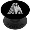 Halloween Aussie Dog Owner Ghost Dog Gif Australian Shepherd Halloween Dog Lover Spooky Ghost Spaventoso PopSockets PopGrip Adesivo