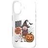 Vintage Halloween Farm Custodia per iPhone 17 Boo Whos Oinking There Funny Halloween Witch Pig