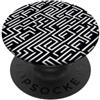 MRTS Studio Nero Bianco Geometrico Disegno Astratto Line Art PopSockets PopGrip Adesivo