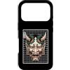 Japanese Aesthetic by Tokyo Waves Custodia per iPhone 17 Pro Hannya Oni Grid Devil Yokai - Maschera da tatuaggio giapponese con diavolo