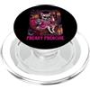 Halloween Glam Retro Vintage Comics Pop Freaky Frenchie Ciclope Zombie Bulldog Francese Spettrale Spaventoso PopSockets PopGrip per MagSafe