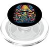 Mushroom Hunting Mushroom Lover Funghi Funghi Trippy Psichedelico PopSockets PopGrip per MagSafe