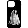 Halloween Border Collie Dog Owner Ghost Custodia per iPhone 16 Pro Max Border Collie Halloween amante dei cani spettrale fantasma spaventoso