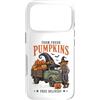 Vintage Halloween Farm Custodia per iPhone 17 Pro Farm Fresh Pumpkins Halloween Truck Scarecrow Witch Hat