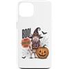 Vintage Halloween Farm Custodia per iPhone 13 Boo Whos Oinking There Funny Halloween Witch Pig