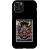 Hannya Oni Mask Aesthetic By TW Custodia per iPhone 11 Pro Hannya Oni Grid Devil Yokai - Maschera da tatuaggio giapponese con diavolo