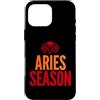 Zodiac Home Decor Custodia per iPhone 16 Pro Max Aries Season Zodiac Home Decor