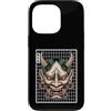 Hannya Oni By Tokyo-Waves Custodia per iPhone 13 Pro Hannya Oni Grid Devil Yokai - Maschera da tatuaggio giapponese con diavolo