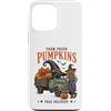 Vintage Halloween Farm Custodia per iPhone 13 Pro Max Farm Fresh Pumpkins Halloween Truck Scarecrow Witch Hat