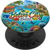 Happy Destiny Belize City, porto di destinazione della nave da crociera Sud America PopSockets PopGrip Adesivo