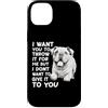 Regalo per il proprietario del cane, com Custodia per iPhone 14 Plus Bulldog inglesi Abbigliamento da passeggio Bulldog per
