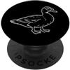 Muscovy Duck Lover Gifts Anatre Barbary Line Art Muscovy Duck PopSockets PopGrip Adesivo