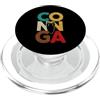 for Lover Drummer Sarcastic Humorous Divertente Conga Drum Detto Con Vintage Retro Vibes PopSockets PopGrip per MagSafe