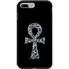 Pink Cowgirl Disco Custodia per iPhone 7 Plus/8 Plus Gotico Ankh Disco Ball Specchio Mosaico Celeste Festival