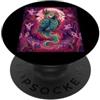 Halloween Glam Retro Vintage Comics Pop Parrot Ghost Cockatoo Ara Spettrale Spaventoso Orrore Infestato PopSockets PopGrip Adesivo