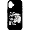 Regalo per il proprietario del cane, com Custodia per iPhone 16 Bulldog inglesi Abbigliamento da passeggio Bulldog per