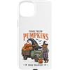 Vintage Halloween Farm Custodia per iPhone 15 Plus Farm Fresh Pumpkins Halloween Truck Scarecrow Witch Hat