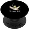Grüner Amphibien Krieger Fantasy Tierpar Divertente rana cavaliere con spada sull'oca PopSockets PopGrip Adesivo