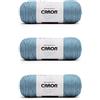 Caron Simply Soft - Filato di colore azzurro campagna, confezione da 3 pezzi da 170 g, acrilico, 4 medi (pettinati), 300 m, per maglia/uncinetto