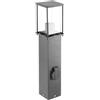 GTV - Lampada da giardino KEMI | Luci per esterni | MAX.15 W, IP44, AC220 - 240 V, 50 - 60 Hz, presa max. 2500 W, palo | grafi