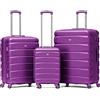 Flight Knight ABS 3 Taglia Valigia Leggera Compatibile Con Alitalia, easyJet, RyanAir, Air Italy E Tanti Altri! Trolley Bagaglio A Mano 55x35x20 cm Grande Bagaglio Da Stiva 4 Rotelle.