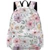 TPISLI Zainetto Floral Pattern Bambino Classe 2 Zaino per Computer Plant Flowers Bambina Classe 3 Cartella Scolastica Primaria Backpack, Gite Tempo Libero Uso Quotidiano