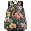 TPISLI Zaino Scuola Flamingo Bird Ragazzo 13 Anni Borsa Scolastica Palm Leaf Ragazze 11-15 Anni Cartella Scolastica Studenti School Bag, Gite Viaggio Tempo Libero