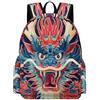 TPISLI Zainetto Dragon Bambino Classe 2 Zaino per Computer Dragon Japanese Style Bambina Classe 3 Cartella Scolastica Primaria Backpack, Gite Tempo Libero Uso Quotidiano
