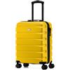 Flight Knight Valigia Da Viaggio Leggera 55x40x20 Cm Bagaglio A Mano Guscio Rigido Con Maniglia Telescopica In Alluminio 8 Ruote Spinner Serratura TSA Approvata Ryanair Priority TUI